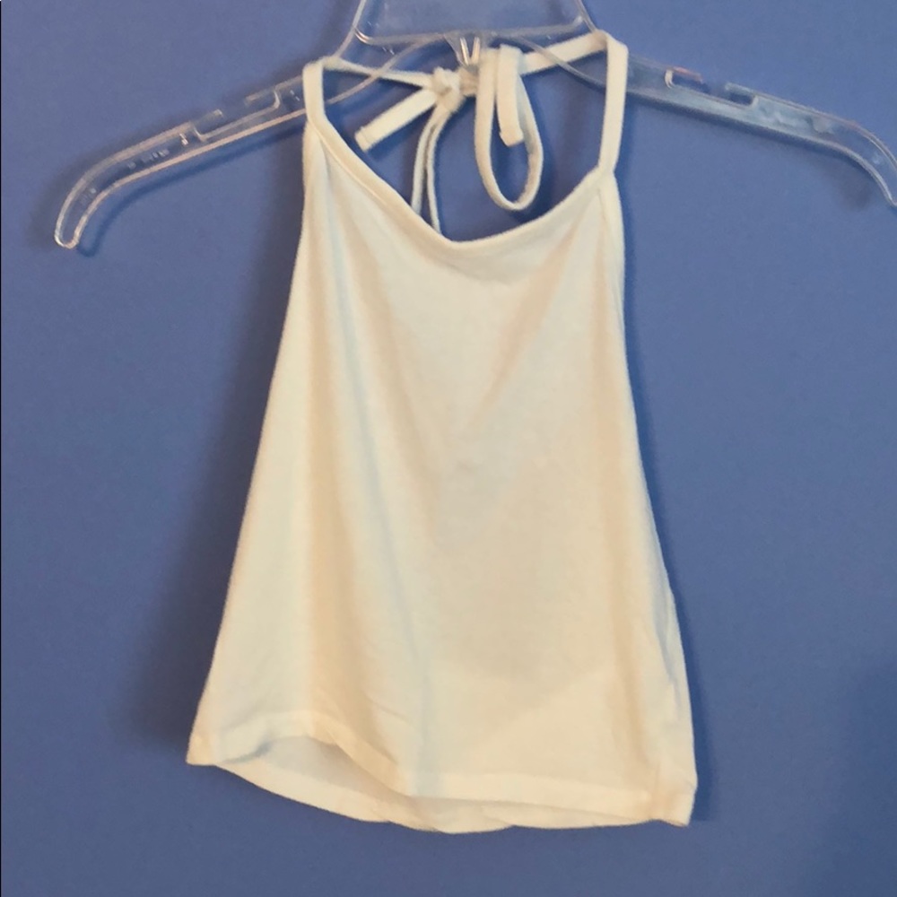 White Brandy Melville crop top halter top